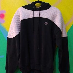 Vintage black and white USA Olympic hoodie XL